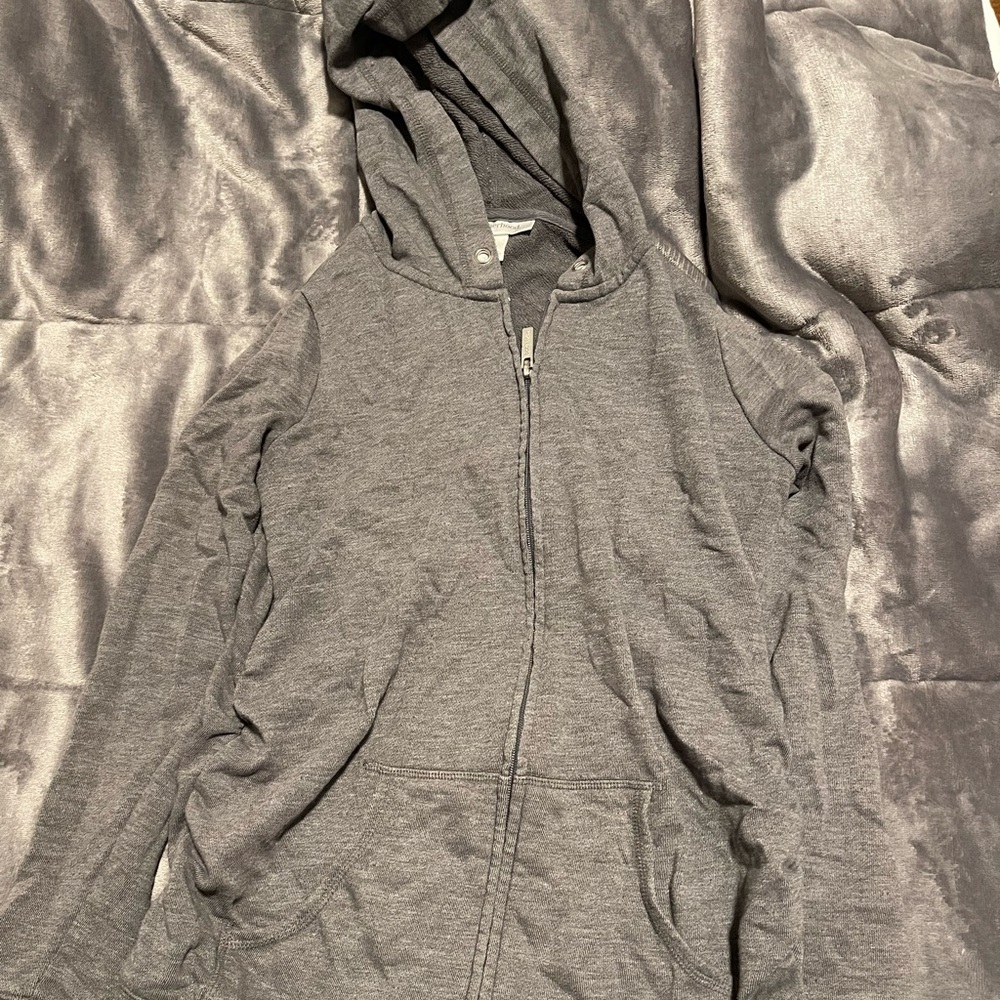 Motherhood gray zipper sweatshirt size small
